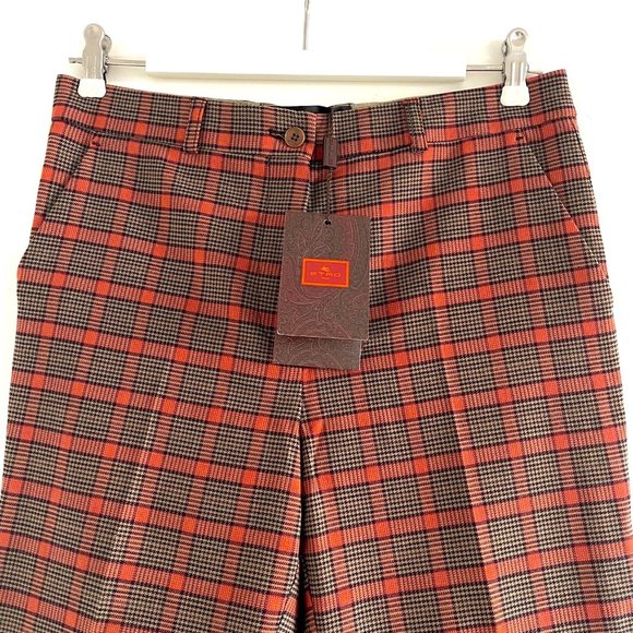 New Etro Tartan Trousers Size 6 - Picture 5 of 13